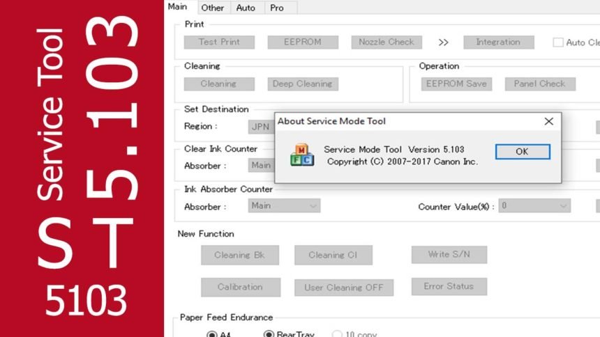 canon service tool v5204 download